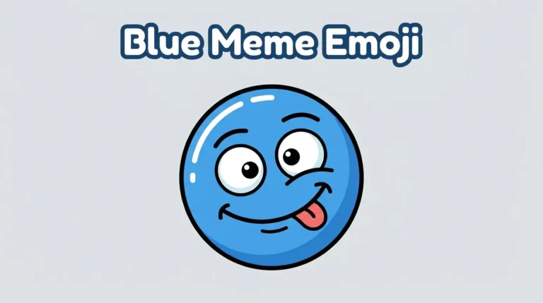 Blue Meme Emoji