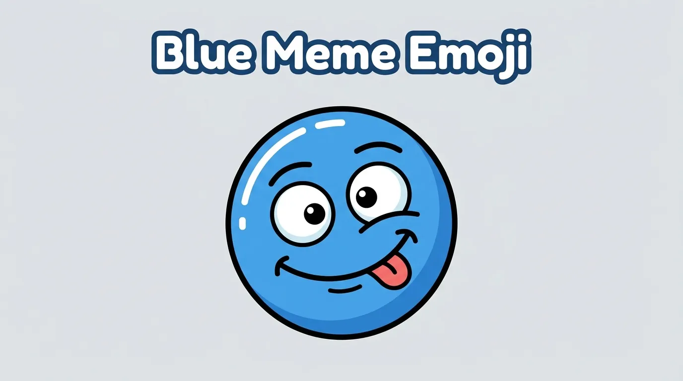 Blue Meme Emoji