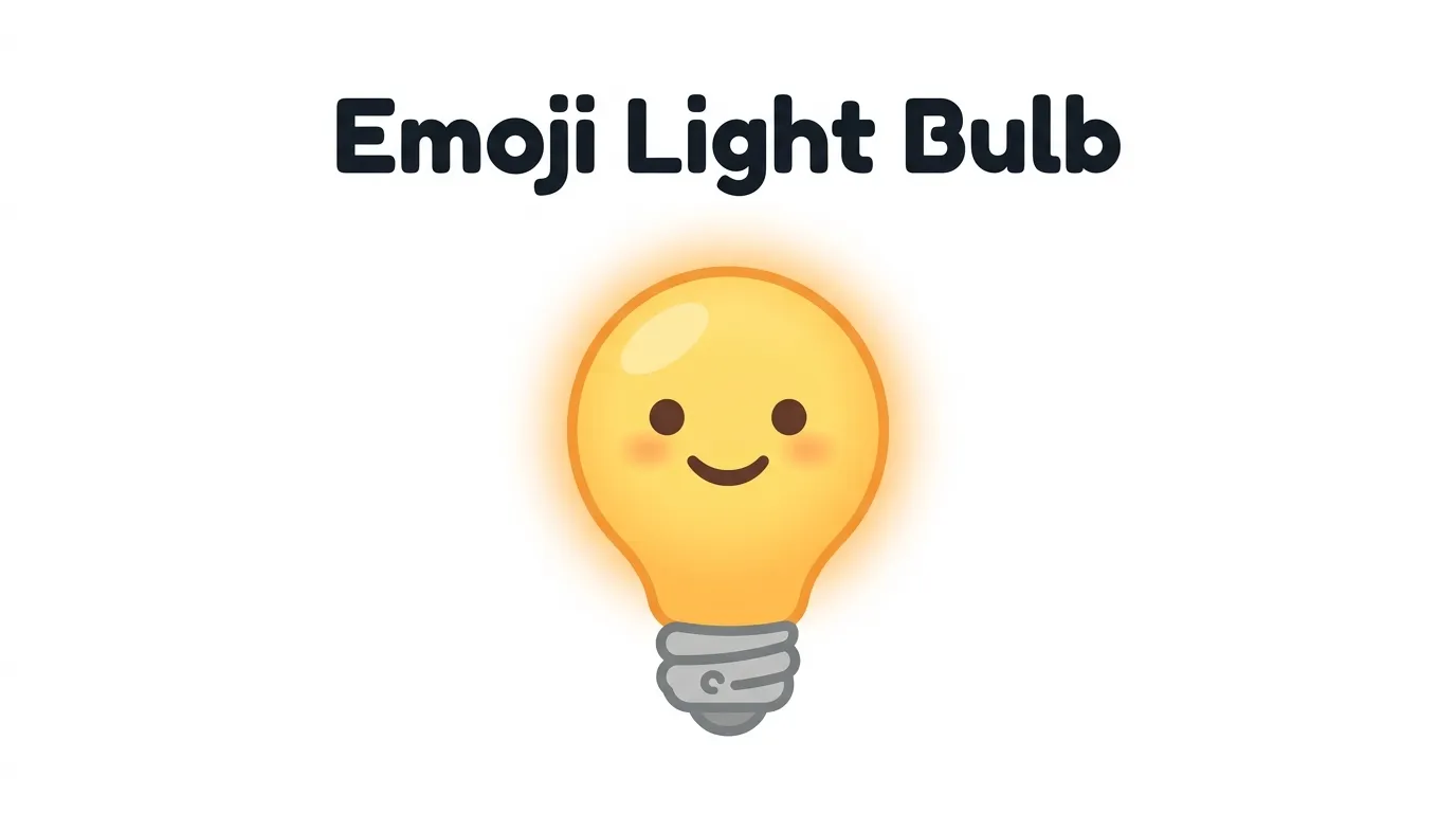 Emoji Light Bulb