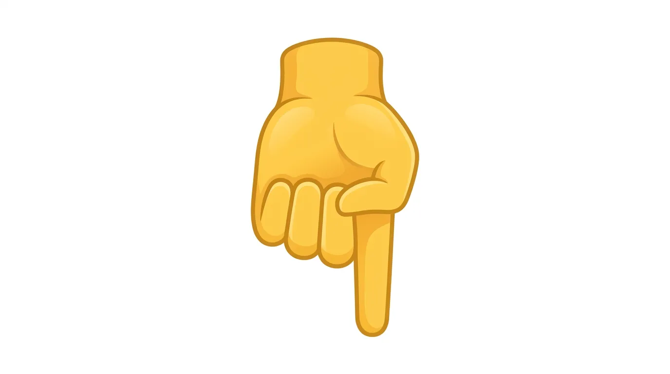 Hand Down Emoji