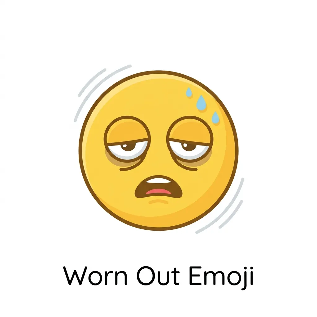 How to use worn out emoji the right way