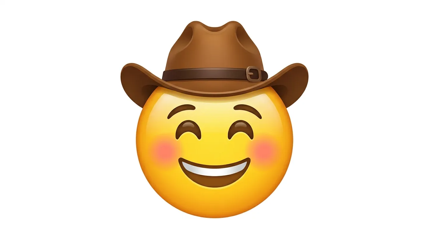 Smiling Cowboy Emoji