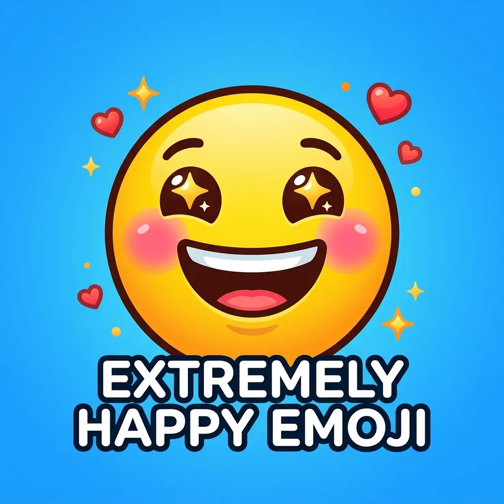 Trending extremely happy emoji in 2026