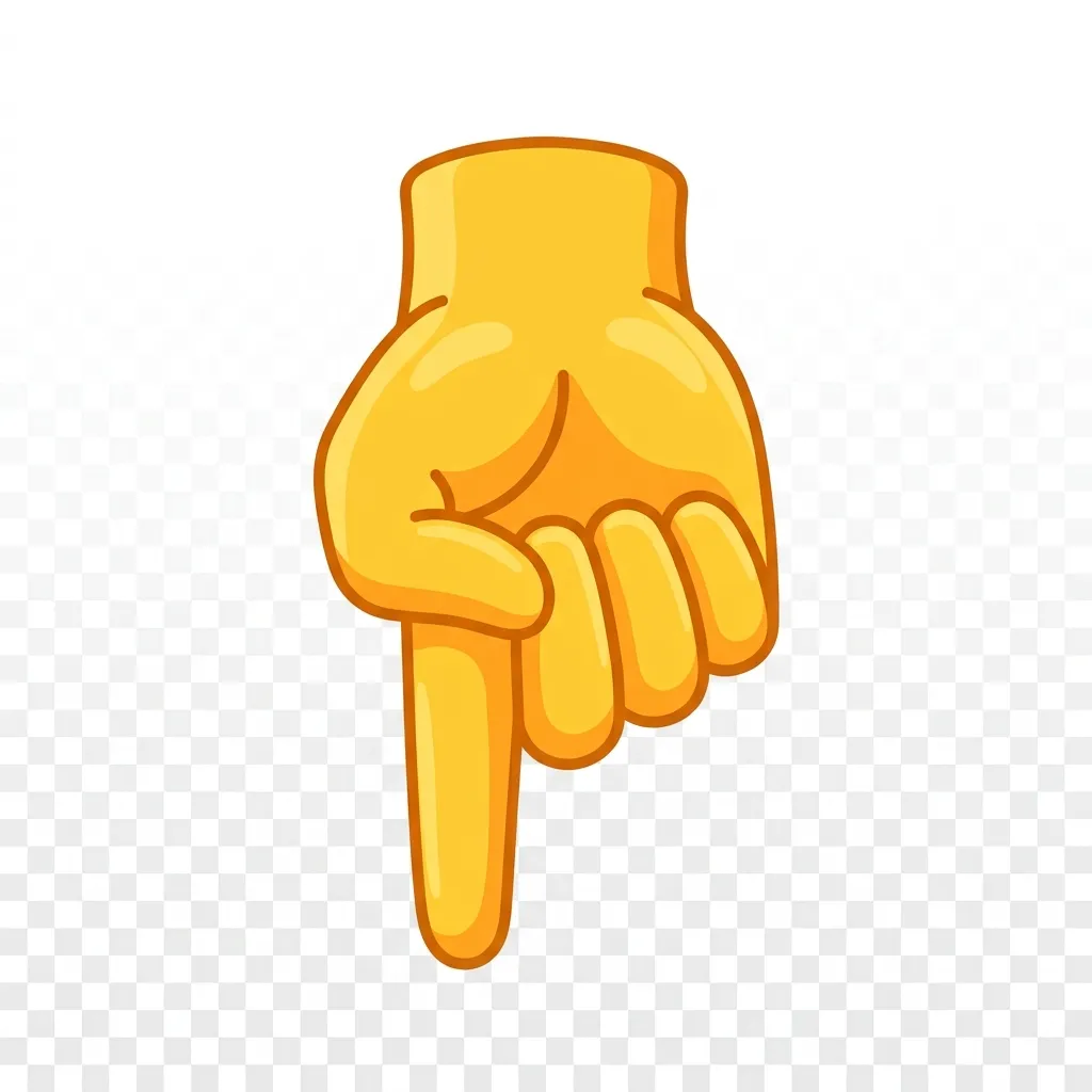 Trending hand down emoji in 2026