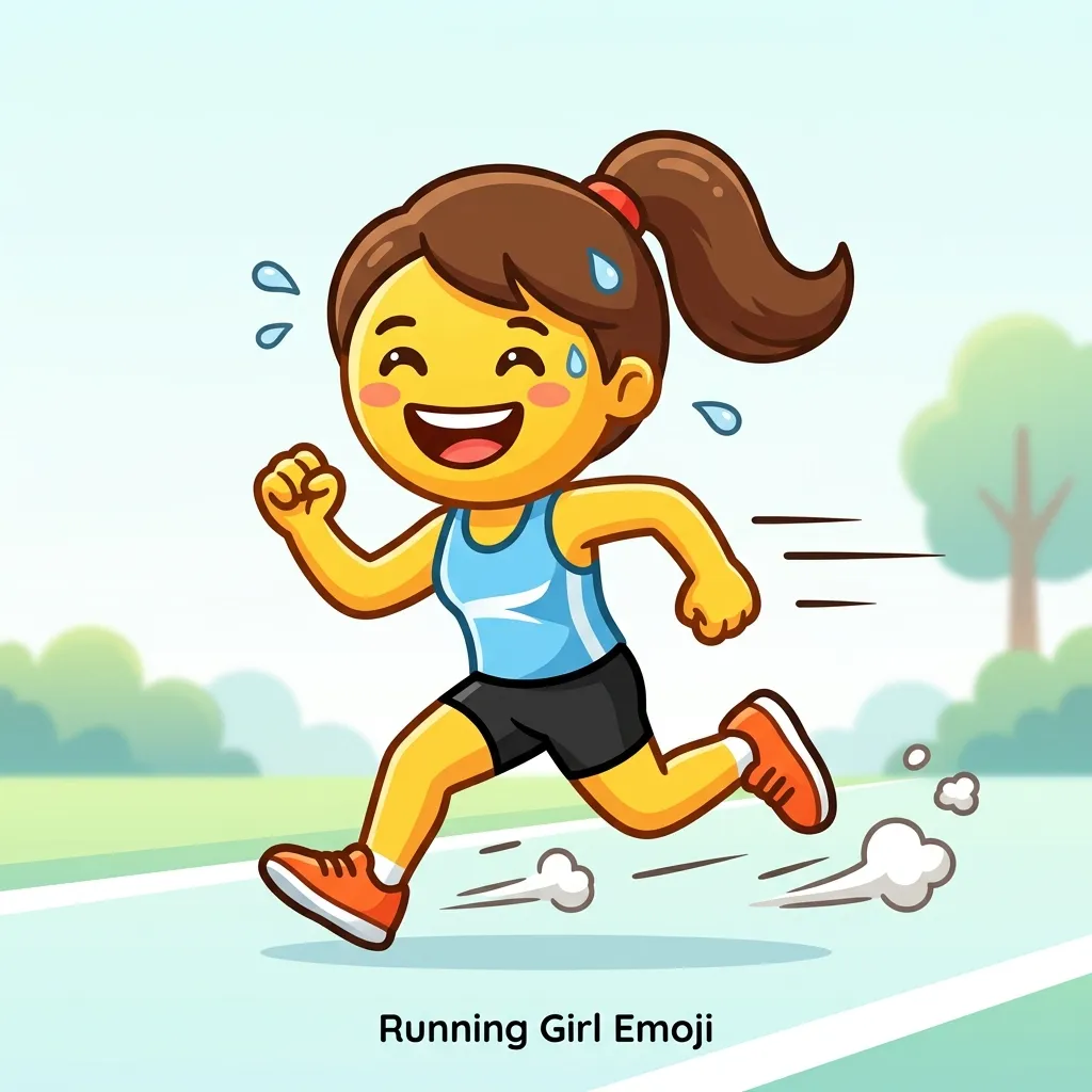 Trending running girl emoji in 2026