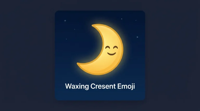 Waxing Cresent Emoji