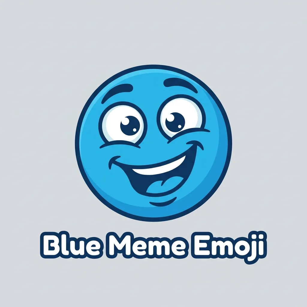 What do blue meme emoji mean