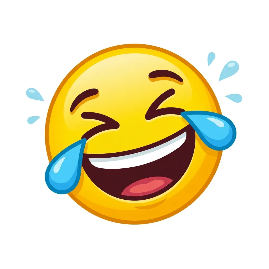What do crazy laughing emoji mean