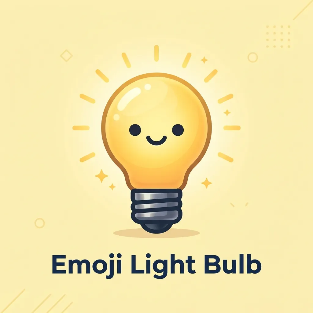 What do emoji light bulbs mean