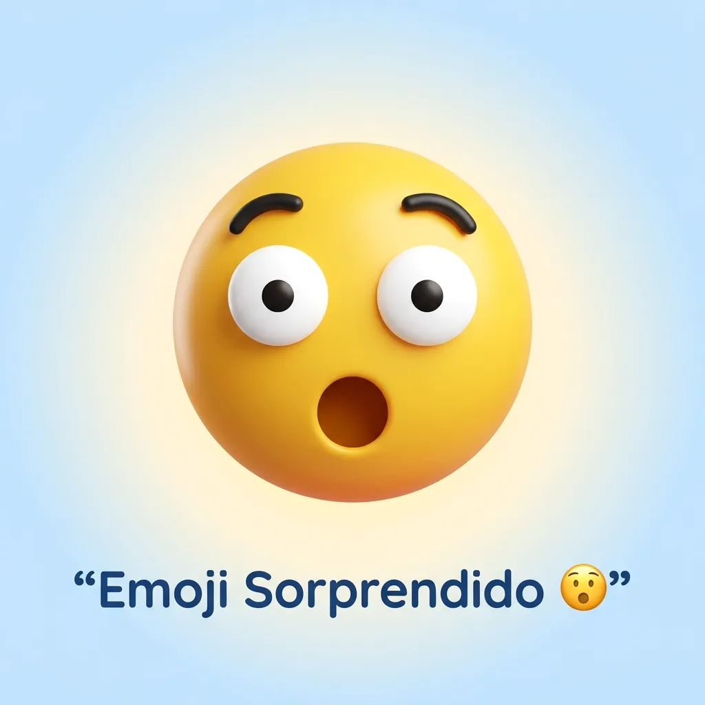 What do emoji sorprendido mean
