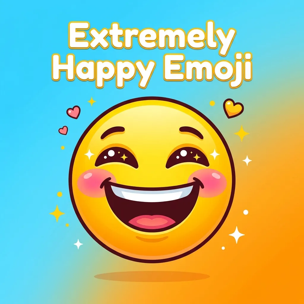 What do extremely happy emoji mean