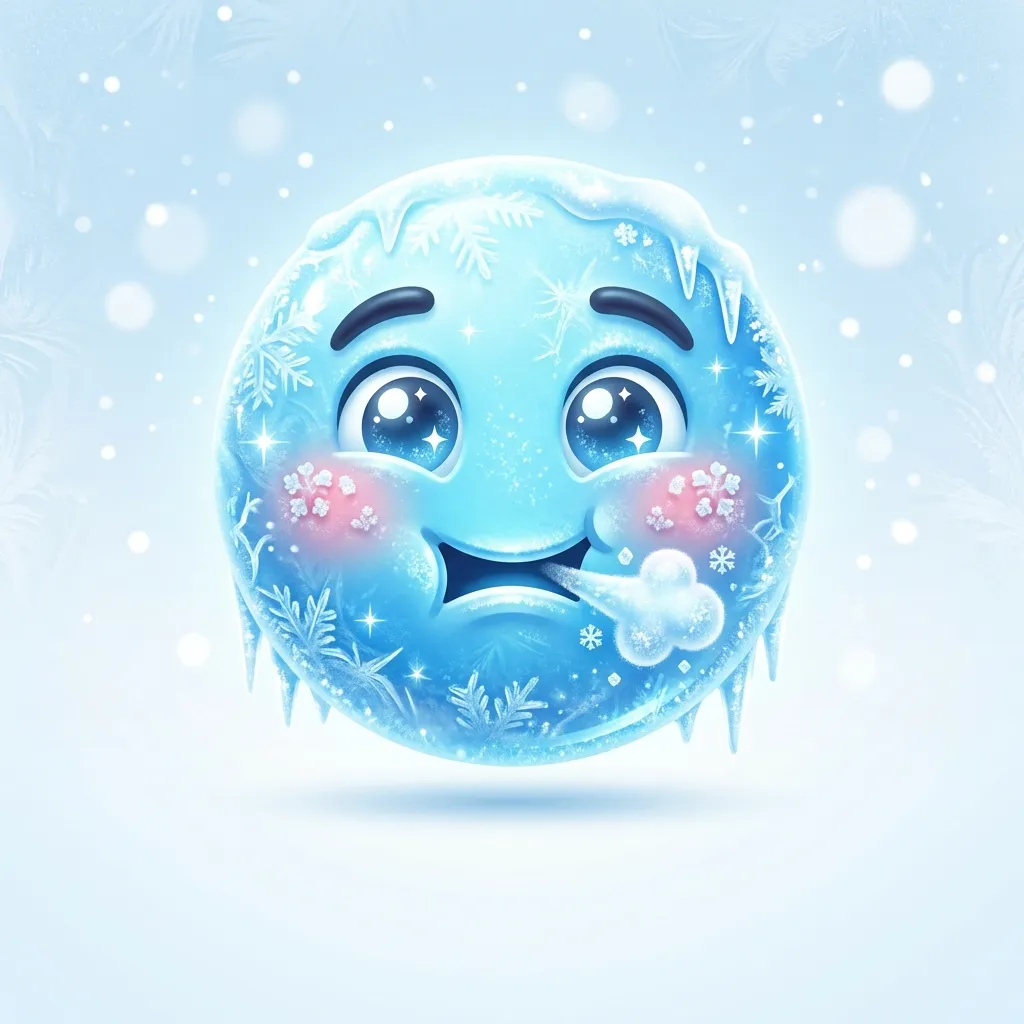 What do ice cold emoji mean