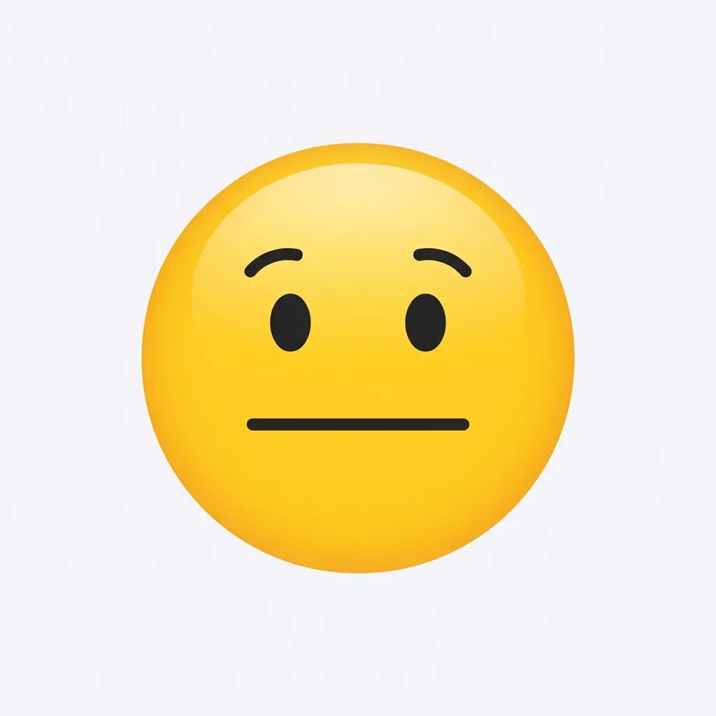 What do line face emoji mean