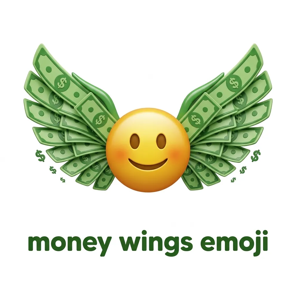 What do money wings emoji mean