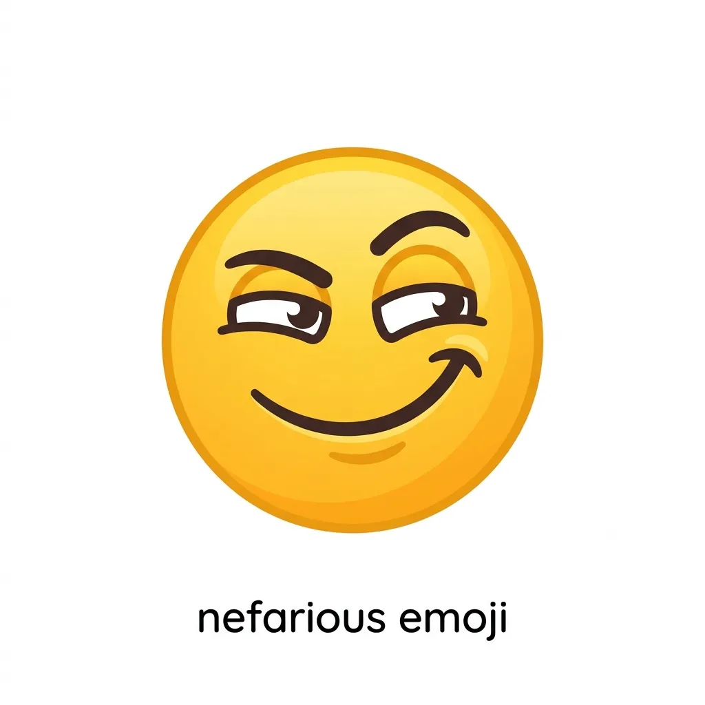 What do nefarious emoji mean
