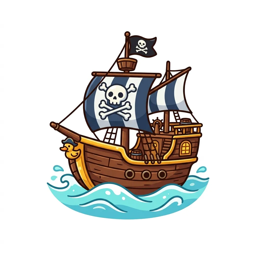 What do pirate ship emoji mean
