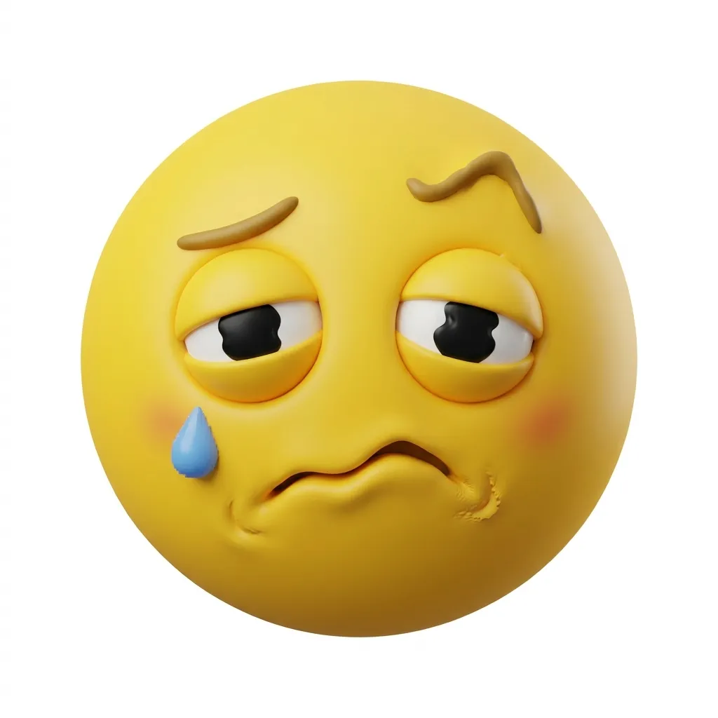 What do sad cursed emoji mean?