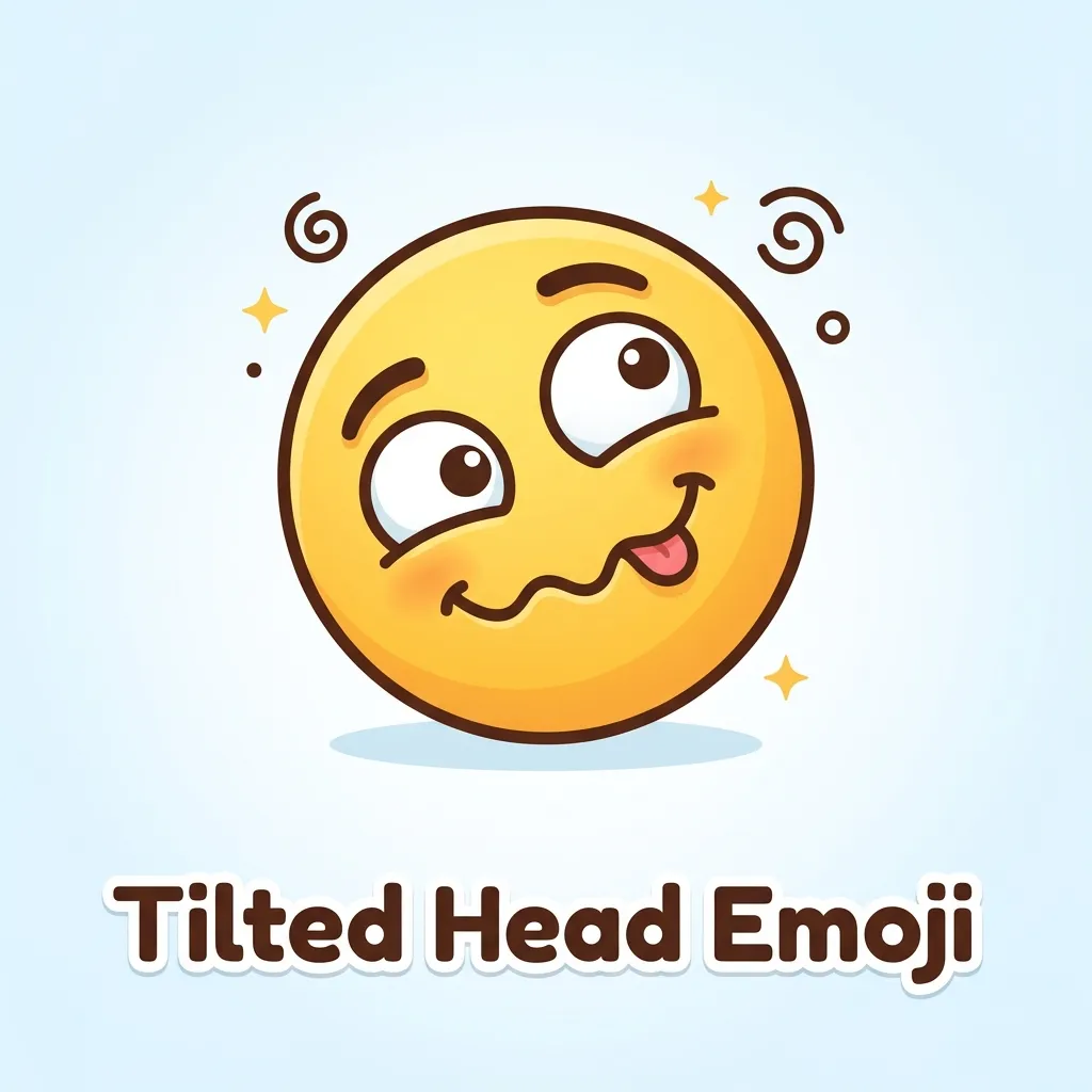 What do tilted head emoji mean