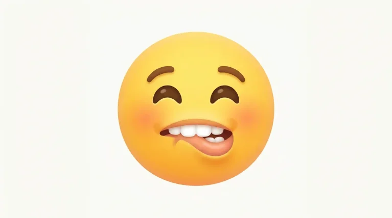 Emoji Biting Lip