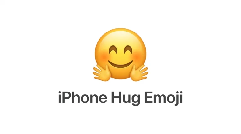 iPhone Hug Emoji