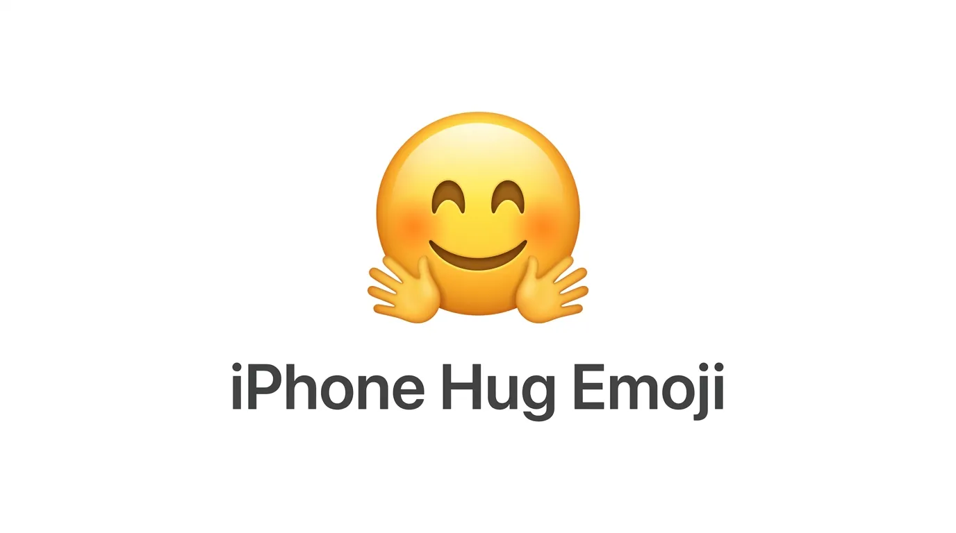 iPhone Hug Emoji