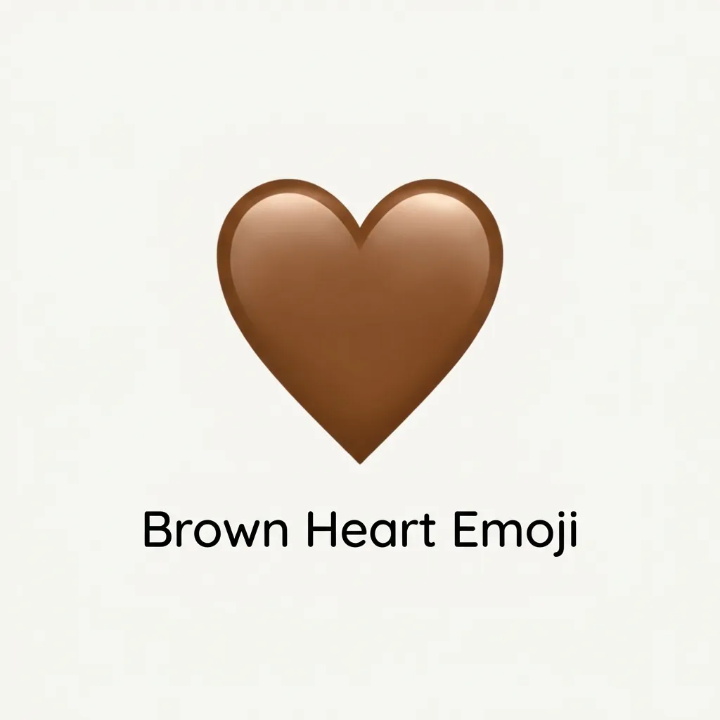 What do brown heart emoji mean