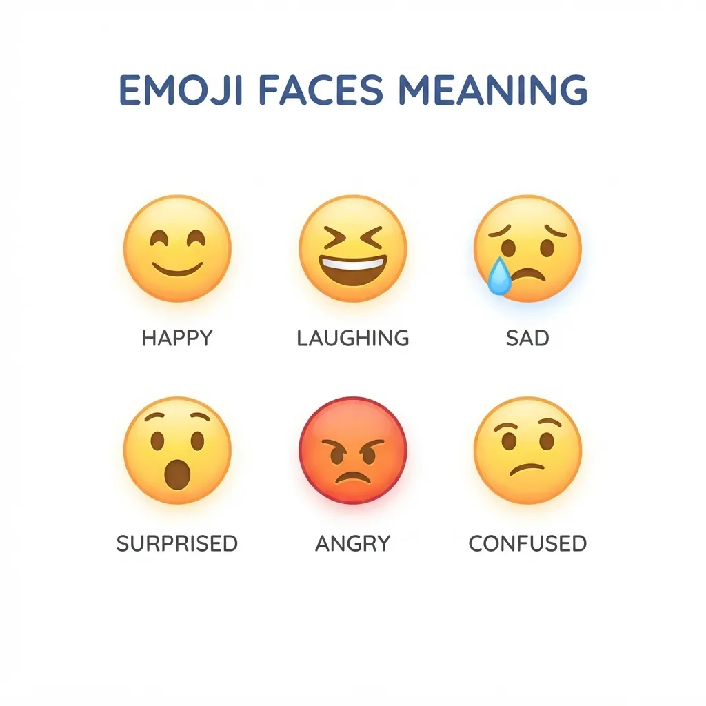 What do emoji faces mean?