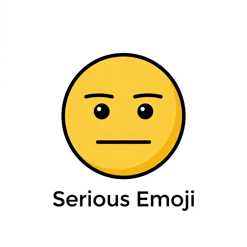 What do serious emoji mean?