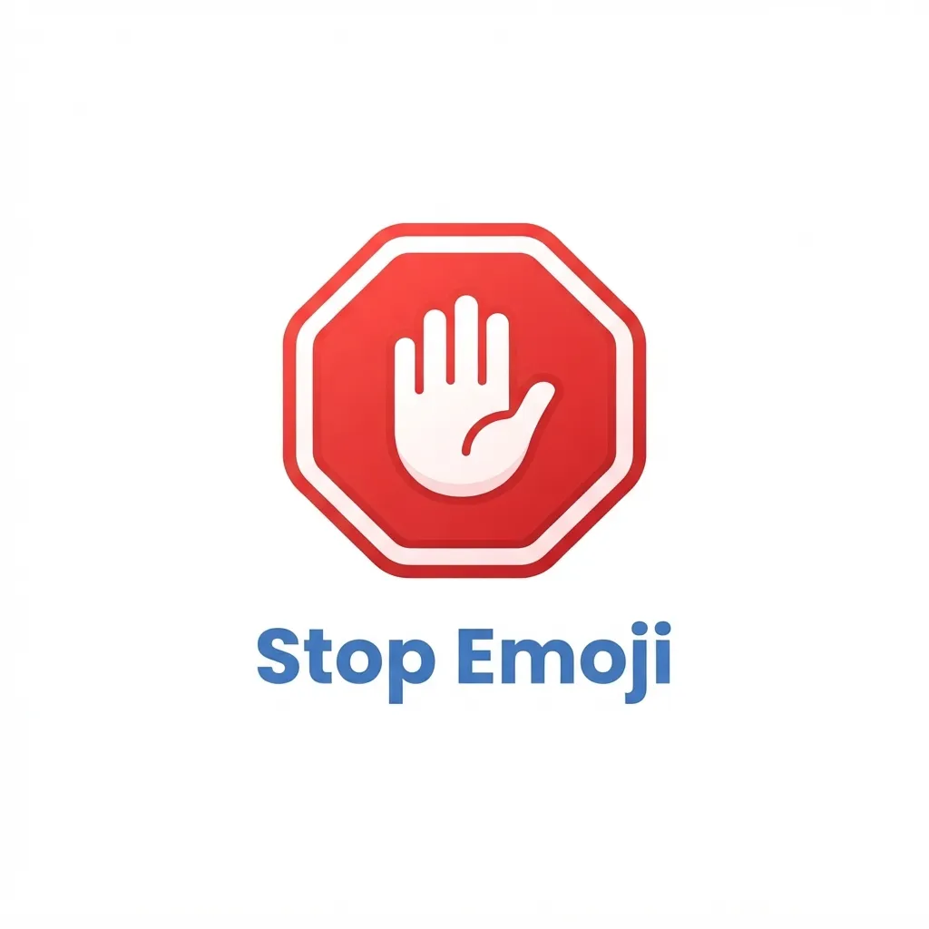What do stop emoji mean?