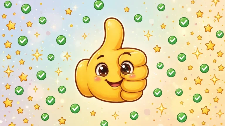 Thumbs up emoji - raised thumb
