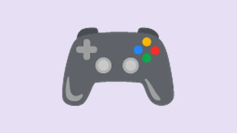 Game emoji - video game controller on a lavender background