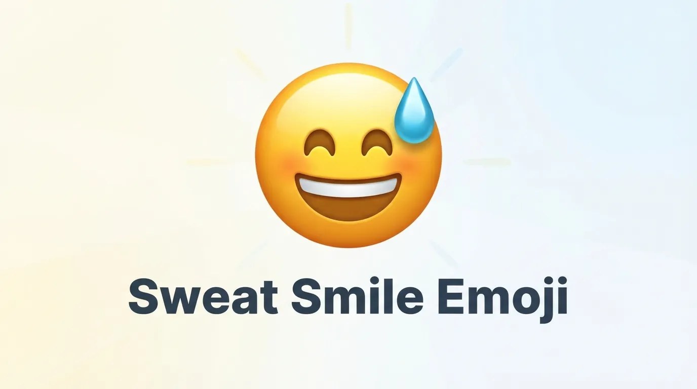 Sweat Smile Emoji
