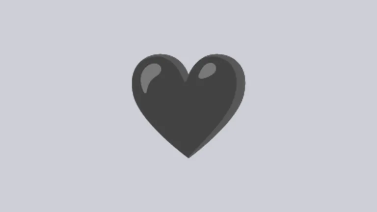 Black heart emoji - dark heart symbol