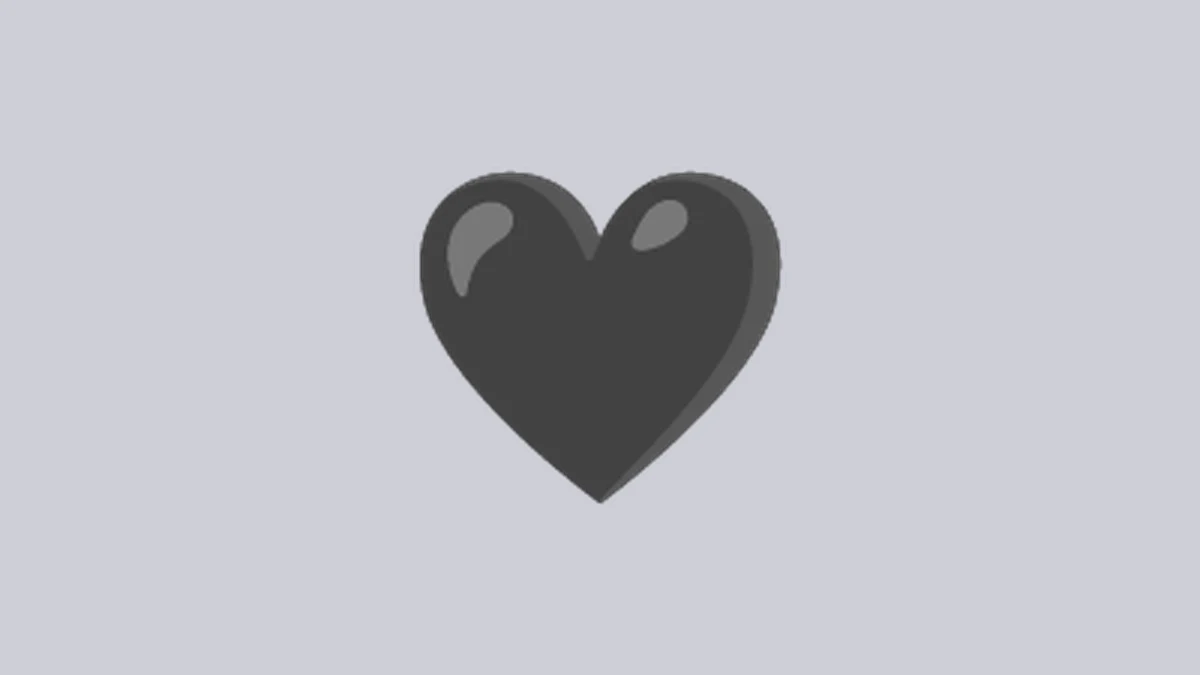 Black heart emoji - dark heart symbol