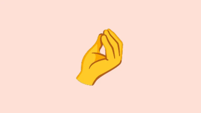 Chef's kiss emoji - pinched fingers gesture