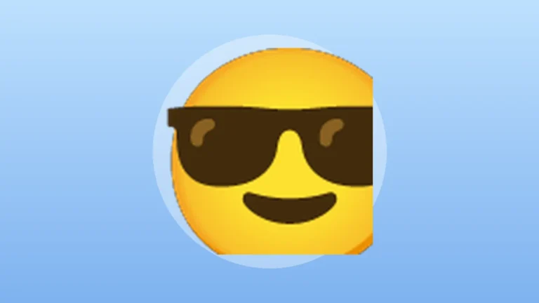 Cool emoji - smiling face with sunglasses