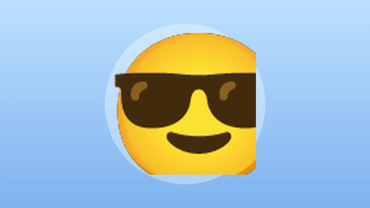 Cool emoji - smiling face with sunglasses