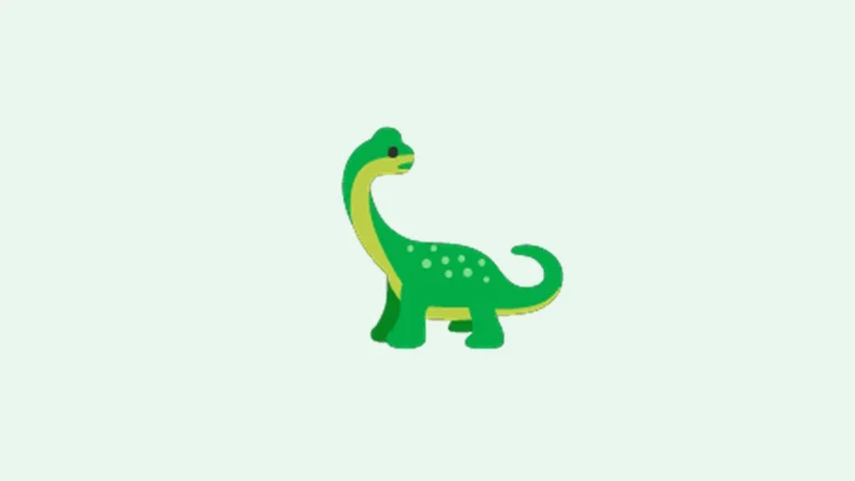Dino emoji - cute green dinosaur