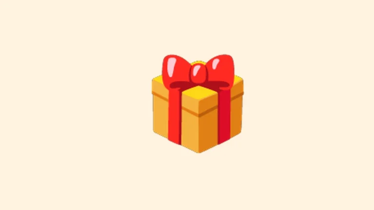 Gift emoji - wrapped present with a red bow