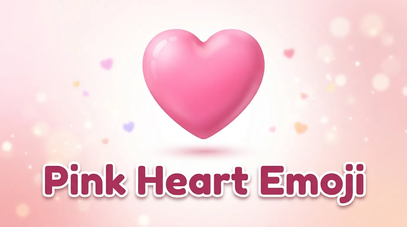 Pink Heart Emoji