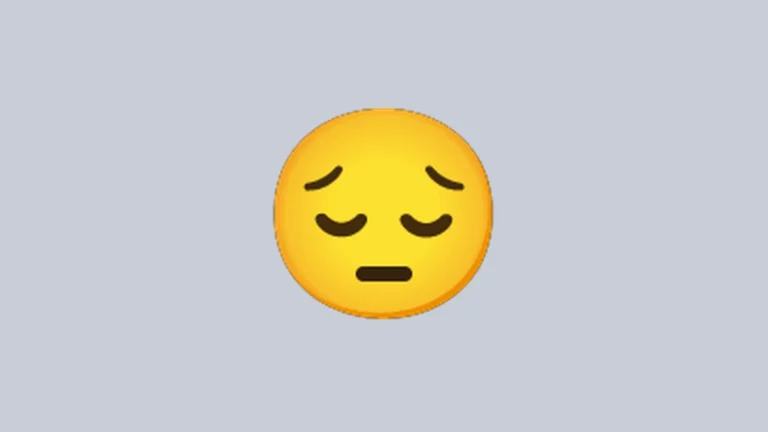 Sad emoji - disappointed face