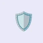 Shield emoji - silver shield