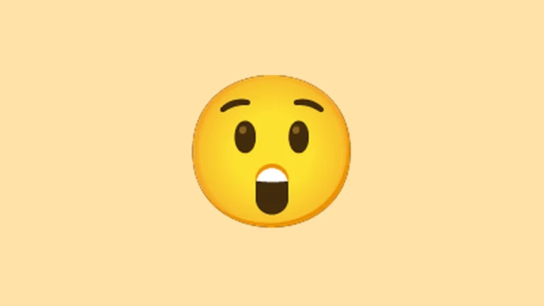 Shocked emoji - astonished face with open mouth