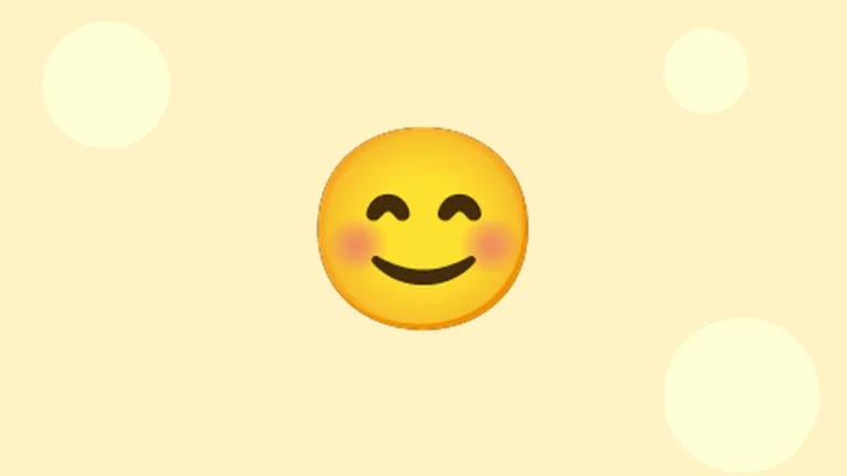 Smile emoji - warm smiling face with smiling eyes