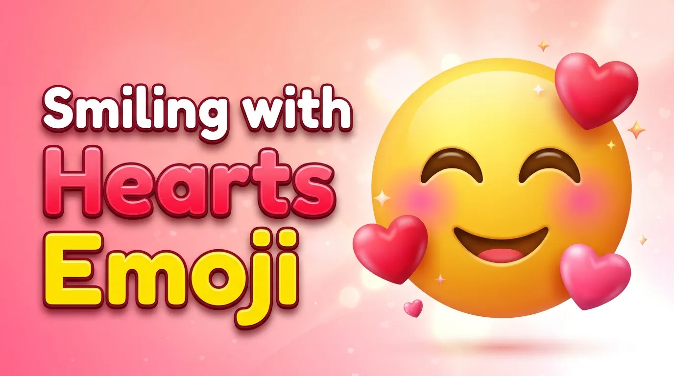 Smiling with Hearts Emoji