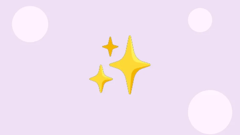 Sparkle emoji - glittering star sparkles
