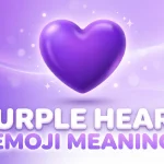 what does purple heart emoji mean