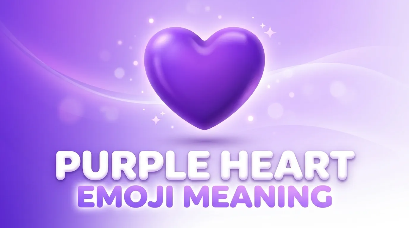 what does purple heart emoji mean